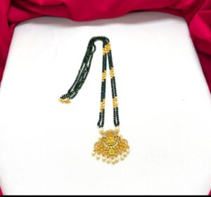 Black Beads with Locket Code HSBB05