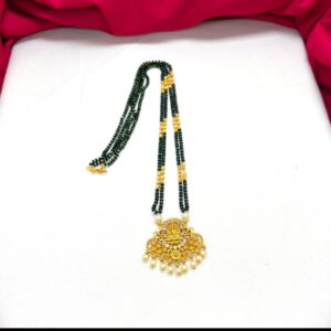 Black Beads with Locket Code HSBB05