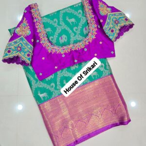 mayura gaja kanjivaram silk saree