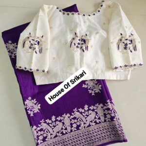 mayura gaja kanjivaram silk saree