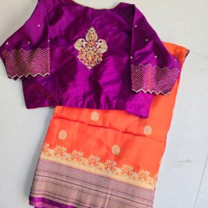 mayura gaja kanjivaram silk saree