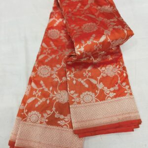 banarasi katan silk jaal saree.