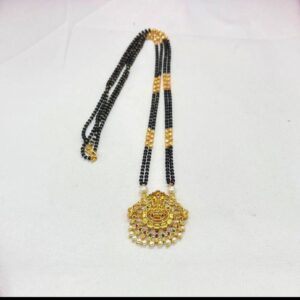Black Beads with Locket